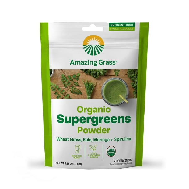 Super Greens Booster Amazing Grass, 30 porciones