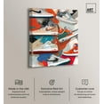 thumbnail image 2 of Sneaker Paint Collage Canvas Trendy Sneaker Art by Art Remedy, Gallery Wrapped, 30" x 36", 2 of 7