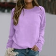 thumbnail image 2 of Sweat à Capuche pour Femmes Manches Longues Col Rond T-Shirt Imprimé Blouse Mode Urbaine pour Usage Quotidien Maison Extérieur Entraînement, 2 of 5