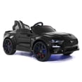 thumbnail image 6 of Ford Mustang GT Kids 24V Electric Ride-On Car w R/C Parental Control Remote, LED Foam wheels + Underbody LED Kit, MP3 + Wireless Music Streaming, Car Cover, Vegan Leather Seat, 6 of 10
