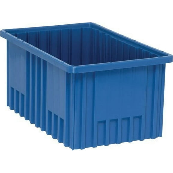 3 Pack of 22 1/2" Deep x 17 1/2" Wide x 12" High Blue Dividable Grid Containers