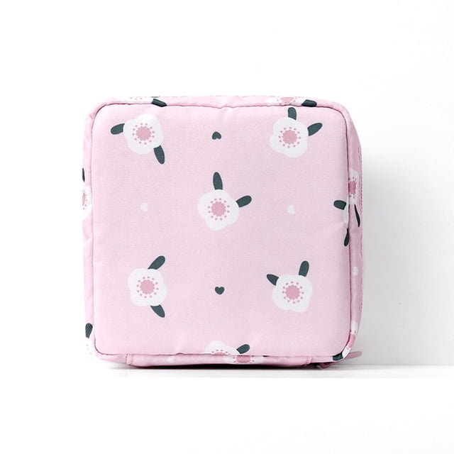 CAROOTU Napkin Storage Bag Portable Large Capacity Tampon Bag Multifunctional Storage