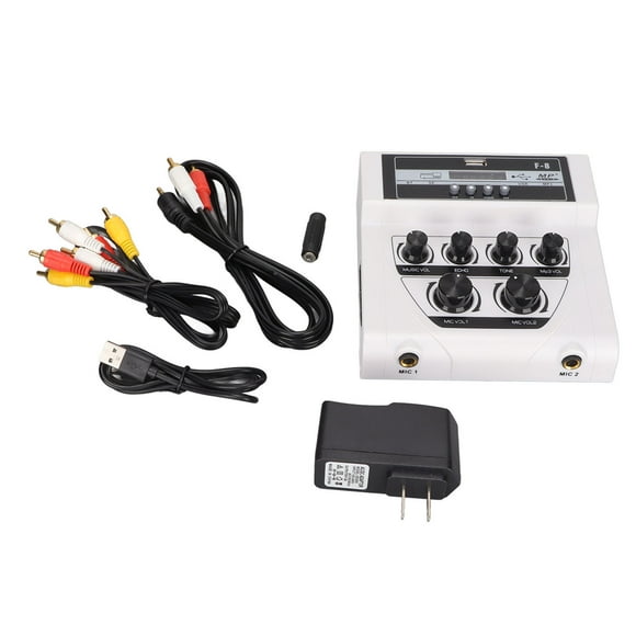 Mini Stereo Mixer,Mini Sound Mixer BT Mini Karaoke Mixer Microphone Amplifier Built for Professionals