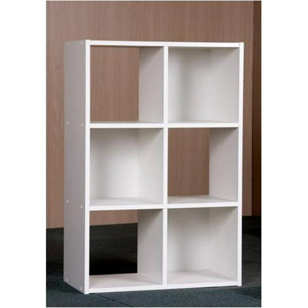 6 Cube Shelf, White