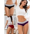 thumbnail image 4 of GaaiKei Cotton Underwear Womens Stretch Breathable Briefs Ladies Mid Rise Full Coverage Panties 6 Pack (Size 5), 4 of 6