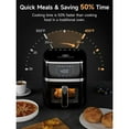 thumbnail image 4 of Kitchen Elite Digital Compact Air Fryer Oven with Window, 7 Presets, 5.28 Quart, Black, 4 of 7