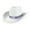 White, variant on Homburg with Unique Patriotic Band Vacation Top Hat Panama Hat Porkpie Hat Surprise Gift for Boyfriend Father Uncle