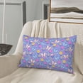 thumbnail image 5 of Daiia butterflies and flowers Pattern Bedding Waterproof Pillow Protector Zippered Queen – Bed Bug Proof Pillow Encasement-20"x30", 5 of 6