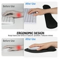 sixwipe Ergonomic Mouse Pad with Wrist Rest, No Slip Foldable Keyboard