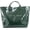 Green-b, variant on Christmas PVC Plaid Tote Bag for Women – Waterproof Large Capacity Tote with Top Handle, Festive Checkered Shopping Bag for Work, Travel, Beach, Groceries & Holiday Gift Giving