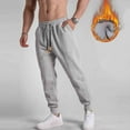 thumbnail image 2 of Inleife Mens Solid-Color Casual Loose Sporty Sweatpants Fitness Warm Pockets Drawstring Elastic Waistband Pullover Sweatpants, 2 of 6
