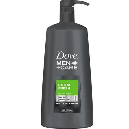 Dove Men + Care Body + Face Wash, Extra Fresh 23.5 oz (Pack of 3)