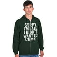 thumbnail image 5 of I Didn't Want to Come Introvert Funny Zip Up Hoodie Men's Women's Brisco Brands 2X, 5 of 6