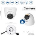 thumbnail image 6 of ONWOTE 6MP PoE IP Camera, Smart AI Human Vehicle Detection Activate Bright Spotlights, 122° Wide Viewing Angle, Indoor/Outdoor, 100ft IR, Add on Camera, 6 of 7