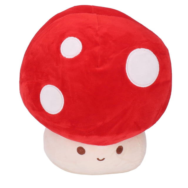 Peluche de hongo de 23 cm, cómodo y suave, para decoración de coche, hogar y oficina.