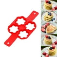 thumbnail image 2 of YFTDEF Multi-functional Omelette Maker, Silicone Cooking Mold, 4 Hole Pancake Shaper, Perfect for Breakfast, Easy to Clean, Ideal for Family Meals and Outdoor Picnics, 2 of 4