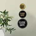 thumbnail image 3 of Signs ByLITA Circle Close Gate Sign (Ivory/Dark Brown) - Small, 3 of 6