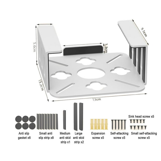 Daily Mix Store for mini Mount for M2/m4 Carbon Steel Wall & Under-Table Stand, Vesa-Compatible, Space-Saving Bracket with Arc Design for Clean Desktop