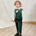 thumbnail image 5 of Gunia Outfits For Toddler Boys Gentleman Suit Spring And Autumn Children Suit Boy With Wais Tcoat Suit Three Piece Boy Suit Outfit 2-3 Years, 5 of 6