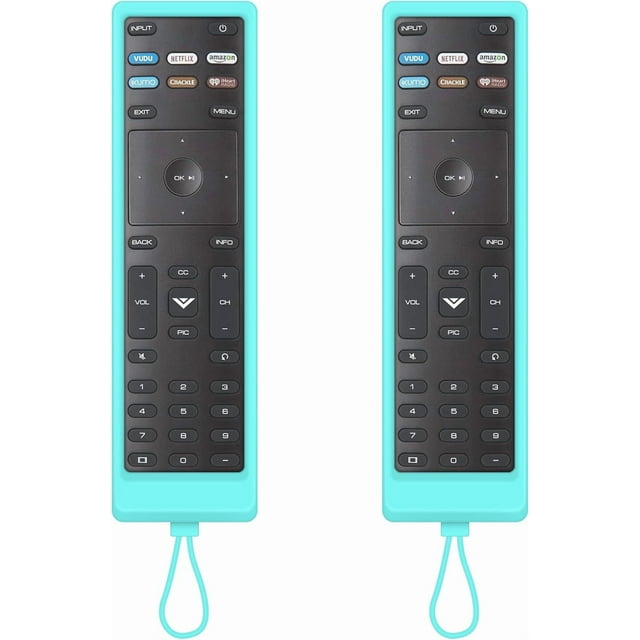 XiHAMA Replacement Compatible with Vizio Smart TV Remote, 2-Pack Cover & Remote for Vizio TV Remote Control Compatible for VIZIO All LED LCD HD 4K UHD HDR Smart TV