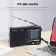 thumbnail image 4 of Radio de mano de plástico con pilas Radio meteorológica portátil para interiores y exteriores, 4 of 7