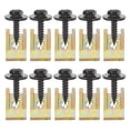thumbnail image 1 of 10 Sets Spring Type U Clip Nuts and Screws Automotive U Type Speed Nut and Screw Assortment Kit Replacement Bumper Interior Trim, 1 of 9