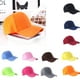 thumbnail image 3 of Jumpingount Hombres Mujeres Primavera Verano Gorra de béisbol lisa Sombrero Curvo Visera Sombreros Color sólido Moda Gorras ajustables Sombreros café Jumpingount PS15982-12, 3 of 6