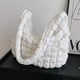 thumbnail image 2 of Bolso de nube plisado, bolso de hombro de moda, bolso de bola de masa portátil, bolso de mujer de algodón de gran capacidad debajo del brazo, 2 of 6