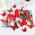 thumbnail image 2 of Decal Wall Stickers Sticker Bedroom 12 Pieces 3D Butterfly Home Decoration, 2 of 8