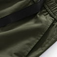 thumbnail image 6 of Avtoify Man Solid Color Loose Casual Pocket Waist Belt Elastic Waist Summer Mens Pants Half Shorts, 6 of 7