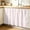 Blush, White, Pink, variant on Grey Vertical Striped Cabinet Curtains 35"W x 35"L, Farmhouse Thin Line Stripes Sink Skirt for Bathroom Vanity Kitchen Self Adhesive, Dust-Proof Privacy Curtain for Shelves Closet Laundry Room Pantry