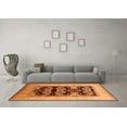 thumbnail image 3 of Ahgly Company Indoor Round Oriental Orange Traditional Area Rugs, 8' Round, 3 of 4