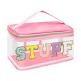 thumbnail image 2 of Bolso De Cosméticos Bolsa de cosméticos de PVC transparente, bolsa de almacenamiento con letras brillantes para acampar (estilo 4) Ndcxsfigh Para Estrenar, 2 of 5