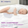 thumbnail image 6 of Full Size Waterproof Premium Mattress Pad by Slumberfy, Skin-Safe Mattress Pad with 400TC Cotton Topper, All Natural & Breathable Fabric, Quilted Bed Cover, Cooling Mattress Topper – 54x75 in., 6 of 7