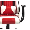 thumbnail image 3 of ViscoLogic Formula Height Adjustable Swivel Home Chair Computer Gaming Chair, Computer Chair (White & Red), 3 of 3