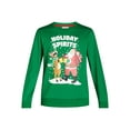 thumbnail image 5 of Holiday Time Men's & Big Men's Christmas Holiday Spirits Lightup Crewneck Fleece Sweatshirt, Sizes XS-3XL, 5 of 5
