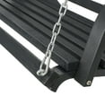 thumbnail image 5 of Tulip Outdoor Larch Wood Porch Swing - Gray, 5 of 10
