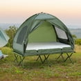 thumbnail image 2 of 2-Person Foldable Camping Cot with Tent - Your Ultimate 4-in-1 Elevated Camping Bed! Complete with Cozy Bedspread and Thick Air Mattress, Perfect for Hiking, Picnics, and Travel Adventures, 2 of 10