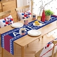 thumbnail image 5 of MOQIN 4th of July Table Runner Decorations - 71x13 Inch Linen Patriotic Table Runner for Fourth of July, Independence Day, Memorial Day, Kitchen Dining Table Runners for Home Party Decor, 5 of 5