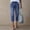 *Light Blue, variant on Women's Mid Rise Straight Leg Denim Capri Pants,Casual Cropped Jeans with Frayed Hem Light Blue,Women's Plus XL
