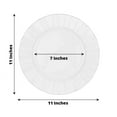 thumbnail image 3 of Efavormart 11" Dinner Plates – Set of 10 Plastic White Round Disposable Plates with Gold Ruffled Rim – Elegant Tableware for Wedding Receptions, Dinner Parties, Holiday Events, and Catering, 3 of 11