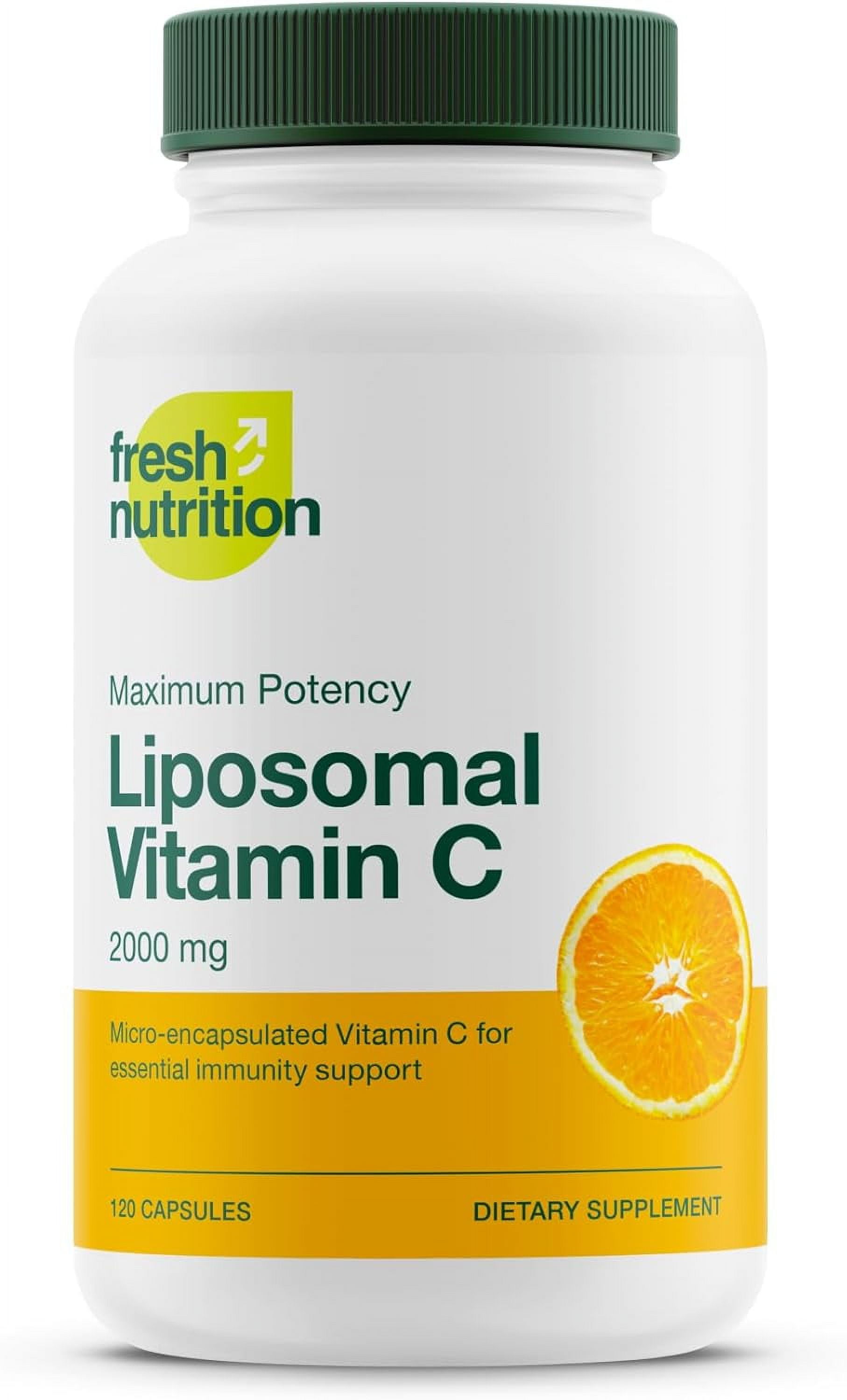 Fresh Nutrition Liposomal Vitamin C - DNA Verified 1500mg Per Cap Vit C