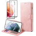 thumbnail image 1 of Tasnim Wallet Case for Samsung Galaxy S23 Case With Screen Protector (Rose Gold), 1 of 5