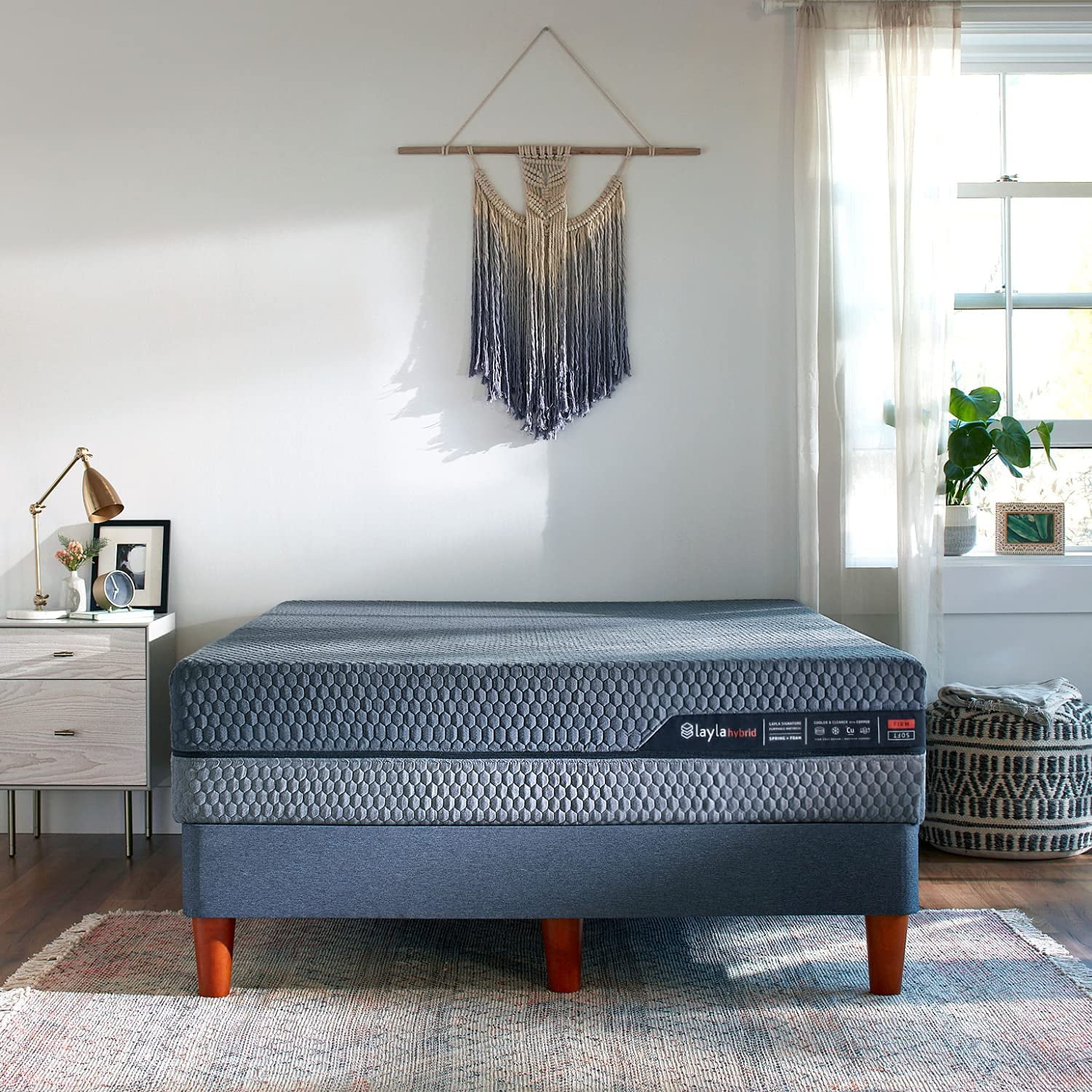 Layla Sleep Hybrid Foam Mattress Flippable to a Soft or Firm Side