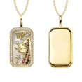 thumbnail image 5 of Birdeem Collier 12 Constellations avec Diamants et Pierres Colorées Collier Zircon 12 Constellations, 5 of 5