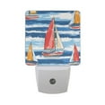 thumbnail image 6 of Yayeee LED Night Light for The Home Plug in With Light Sensors 2 Pack, Red Sailboats, 6 of 6