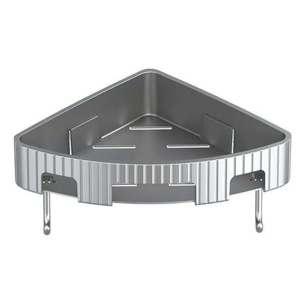 Organizador de esquina de plástico para encimera de baño, estante de almacenamiento para lavabo, estante de esquina de 90 grados para cosméticos, artículos de tocador y accesorios, organizador que