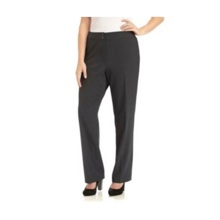 UPC 788627307336 product image for CALVIN KLEIN Womens Gray Wear To Work Straight leg Pants Plus 14W | upcitemdb.com