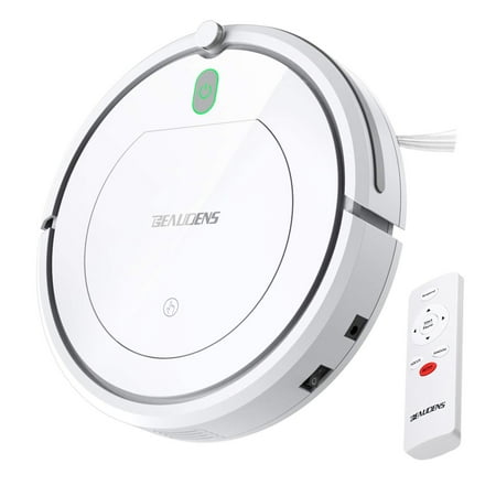 BEAUDENS Robot Vacuum Cleaner with Slim Design, Tangle-Free for Pet Hair and Long Hair, Automatic Planing for Home Tile Hardwood Floors and Low Pile Carpet,