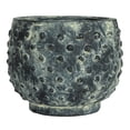thumbnail image 5 of Creative Co-Op Distressed Terra Cotta Hobnail Planter, Black, 5 of 5